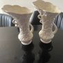 Reduced Pair of antique English Ewers  or vases  with embossed floral designs Image 10