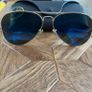 Ray Ban Aviators Blue Hue Image 2