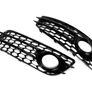 NEW Honeycomb Front Fog Light Grille Covers For AUDI A4 B8 S-Line S4 2008-2012 Image 5