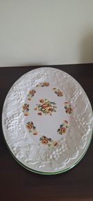 Large Oval Serving Platter (Floral)