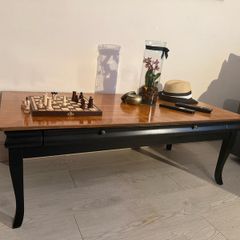 Black & Timber Refurbished Coffee Table