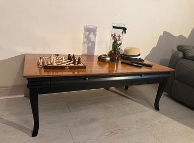 Black & Timber Refurbished Coffee Table