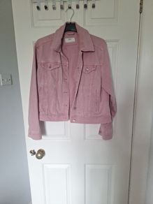 M&S Pink Denim  Jacket Size 16