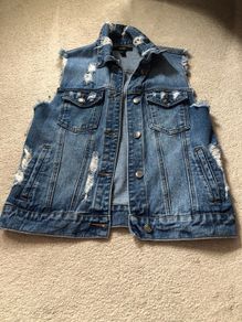 Denim waistcoat size Small