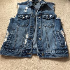 Denim waistcoat size Small