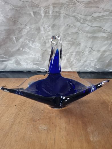 Murano glass swan plate
