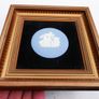 Pair of Framed Wedgwood Blue and White Jasperware Plaques Image 3