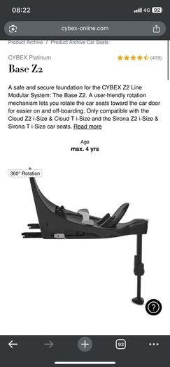 Cybex Base Z2