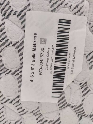 Brand new double bed & mattress 4x6
