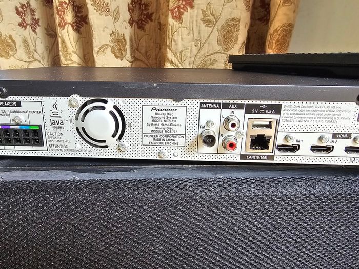 Pioneer 5.1 speaker 3D Bluray surround sound Home Theater System