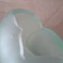 VASE - Vintage - 'Bagley ' - Frosted Glass Image 7