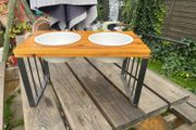 dog bowls on stand