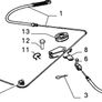 RH Handbrake Cable (Fiat Uno) Image 2