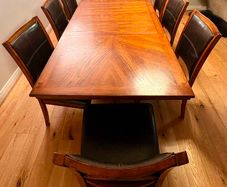 Dining table and 8 chairs
