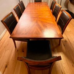 Dining table and 8 chairs