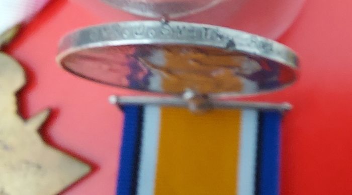Ww1 1914 Trio Of  Medals And Photo Of J.Smith R.F.A. and his Sweetheart