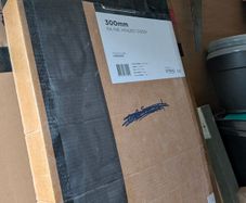 Brand New Sonas Aspect Matt Black Shower Door (700mm) & Inline Panel (300mm) - Unused In Boxes