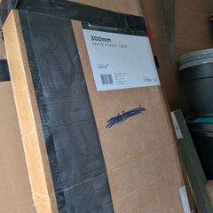 Brand New Sonas Aspect Matt Black Shower Door (700mm) & Inline Panel (300mm) - Unused In Boxes