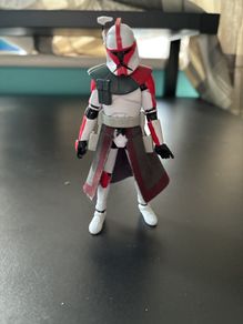 Star Wars TVC Red Arc Trooper Captain (Loose)