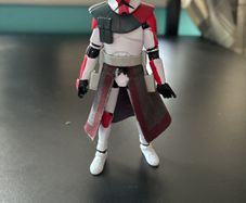 Star Wars TVC Red Arc Trooper Captain (Loose)