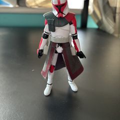 Star Wars TVC Red Arc Trooper Captain (Loose)