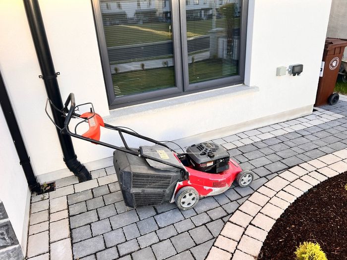 petrol lawnmower