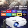 Home Theatre projector 1080P Full HD Supported, Upgraded 8500 Lux Video Projector Compatible with iOS/Android/Tablet/PC/TV Stick/USB/DVD/Game Image 5
