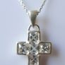 Vintage Sterling Silver 925 Cross Necklace / 1990s length 16" - 3,9g Image 5