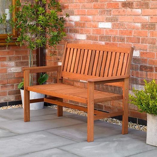 2-Seater Hardwood Garden Patio Bench (FREE POSTAGE)