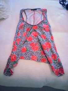 Flower Print Top - Size 8