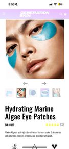 Gen skin generation skin Hydrating Marine Algae Eye Patches new