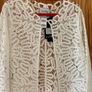 Brand New Joseph Ribkoff white/vanilla crochet coverall Image 2