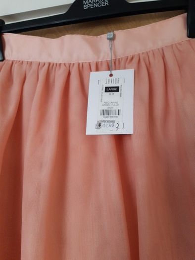 Savida Nectarine Angel Lined Mesh Skirt. S.L.(14).  B.N.W.T