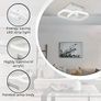 NEW SALE | Ceiling Light Modern 22W LED Cool White 6000K Acrylic Square LED Ceiling Lamp for Hallway Office Bedroom Kitchen Living Room Ceiling Light Image 3