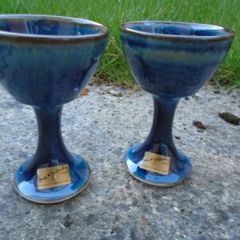 Goblets, Pottery, Louis Mulcahy pottery.