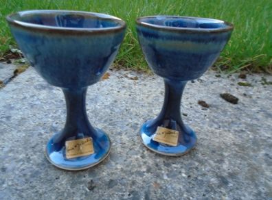 Goblets, Pottery, Louis Mulcahy pottery.