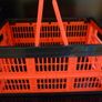 Tontarelli Red collapsible foldable basket, crate & Addis Laundry Basket Image 6