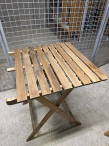 2 wooden tables (need small repair)