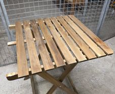 2 wooden tables (need small repair)