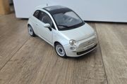 Norev Fiat 500 Pearl White 1:18 Diecast Model Car - Missing Left Mirror