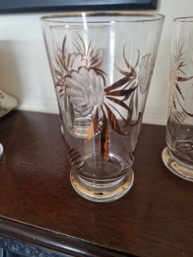 mid century jug & glasses