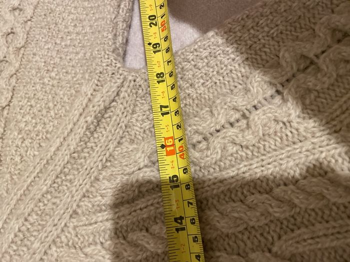 Aran craft merino wool cardigan