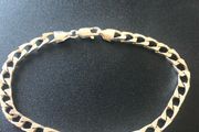 sterling silver flat link bracelet 9.7 grams