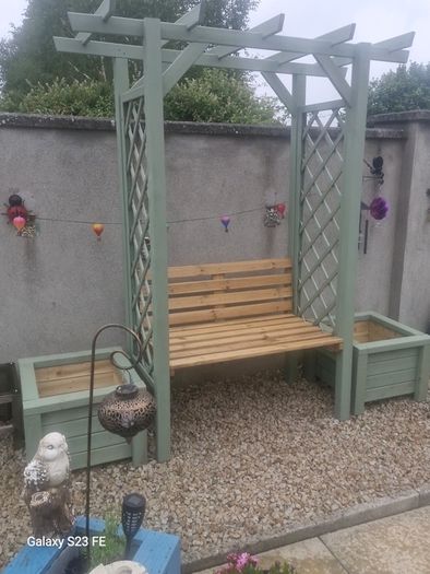 Painted Garden Arbour