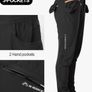 INBIKE Men's Quick Dry Cycling Pants with Zip Pockets, Lightweight Breathable, Reflective Image 4