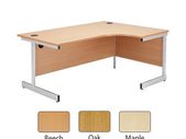 New 1800 x 1200mm Radial Desk Beech/White/Maple/Oak
