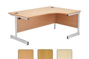New 1800 x 1200mm Radial Desk Beech/White/Maple/Oak