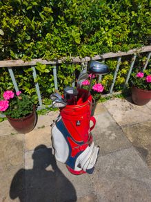 Set of golf clubs