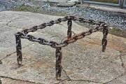 Handmade Industrial Chain Coffee Table - Heavy Steel - A