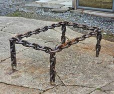 Handmade Industrial Chain Coffee Table - Heavy Steel - A